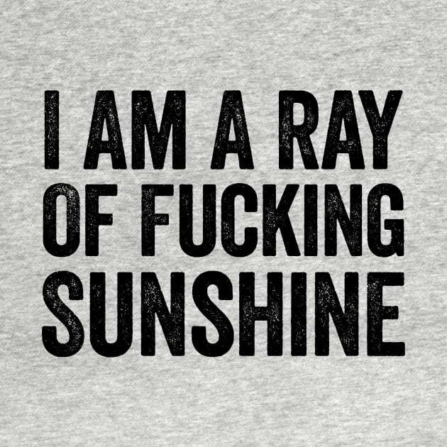 I Am A Ray Of Fucking Sunshine Black by GuuuExperience